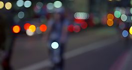 倫敦的夜間交通燈