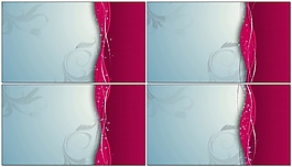 簡約背景紅色絲帶視頻素材