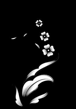 簡約復(fù)古花紋生長動態(tài)特效