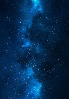 唯美藍色星空H5背景素材