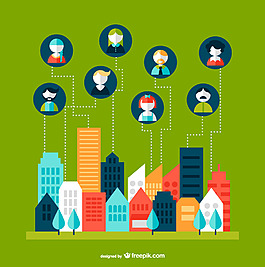 創(chuàng)意社交生活背景矢量素材