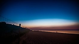 海滩上的日落