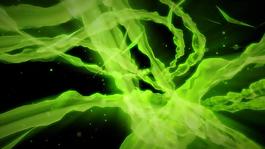 綠色光帶波動炫美特效視頻素材