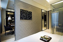 簡約風室內(nèi)設計客廳壁紙效果圖