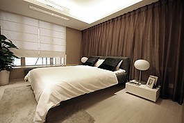 簡約風(fēng)室內(nèi)設(shè)計臥室床頭柜效果圖