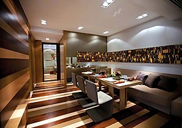 簡約風室內設計餐廳效果圖