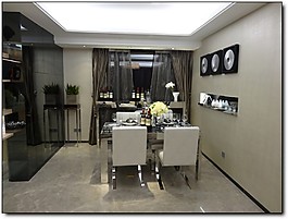 簡約風室內(nèi)設(shè)計餐廳效果圖