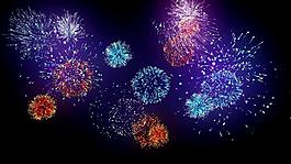 绚烂节日庆祝烟花动态视频素材