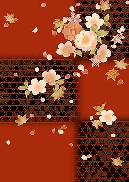 創(chuàng)意花朵無縫背景圖