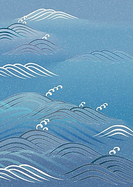 藍(lán)色海浪紋理背景圖