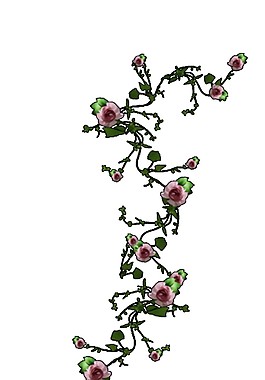 精美彩绘花藤图案元素