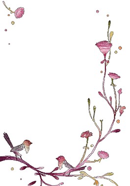 唯美花鳥圖案元素