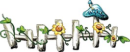 簡約水彩花藤圖案元素