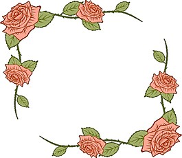唯美花環(huán)圖案元素
