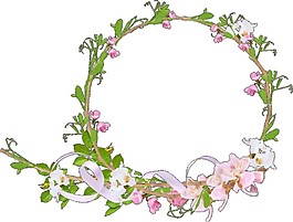 簡(jiǎn)約花環(huán)裝飾圖案元素