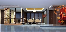 簡約現(xiàn)代風(fēng)格大廳吊頂效果圖設(shè)計(jì)