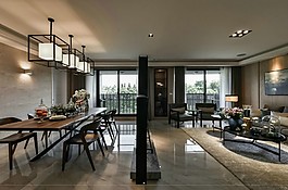 現(xiàn)代輕奢高檔客廳室內(nèi)設(shè)計裝修效果圖
