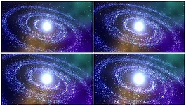 動感彩色夢幻銀河系星云視頻素材
