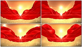 紅絲帶視頻素材