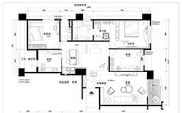 現(xiàn)代簡約室內(nèi)平面圖