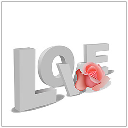 字母花朵精美矢量素材