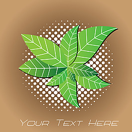 綠葉矢量素材