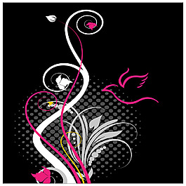 抽象花紋矢量素材