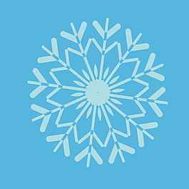 精美雪花矢量素材