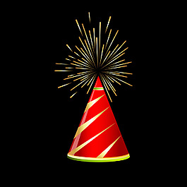 精美生日帽矢量素材