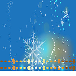 冬日雪花矢量素材