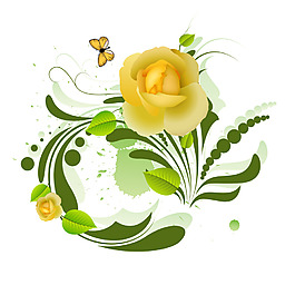 精美花卉矢量素材