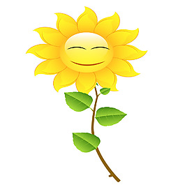 卡通可愛花卉矢量素材