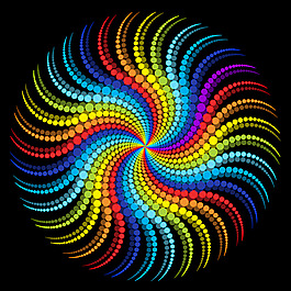 卡通精美矢量素材次數霓虹燈
