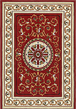 古典紅色經典地毯