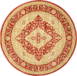 紅色圓形古典經(jīng)典地毯