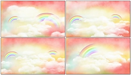 天空彩虹視頻素材