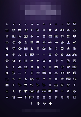 網頁UI界面設計矢量icons