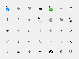 光标图标集sketch素材