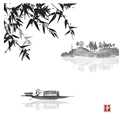 中國(guó)風(fēng)水墨風(fēng)景