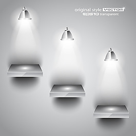 LED燈光展示圖矢量圖