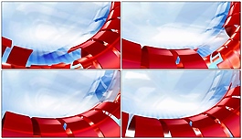 紅色絲帶動態(tài)高清視頻素材