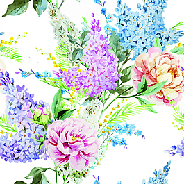 小清新創(chuàng)意歐美花紋促銷花朵EPS模板