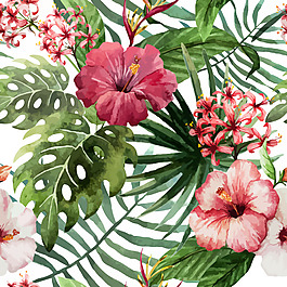 小清新創(chuàng)意歐美花紋促銷商業(yè)海報EPS模板