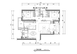 現(xiàn)代簡約室內(nèi)戶型平面布置圖