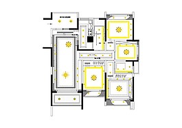 現(xiàn)代簡約室內(nèi)設(shè)計(jì)戶型平面圖