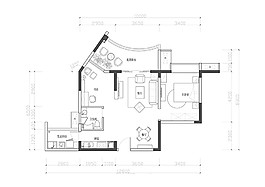 現(xiàn)代簡約室內(nèi)戶型設(shè)計(jì)平面圖