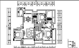 現(xiàn)代簡約室內(nèi)戶型平面線圖設計圖