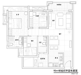 現代簡約室內設計戶型圖