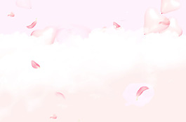 粉色浪漫情人節(jié)花瓣背景