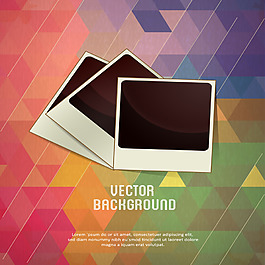 幾何圖形相片圖案矢量背景素材